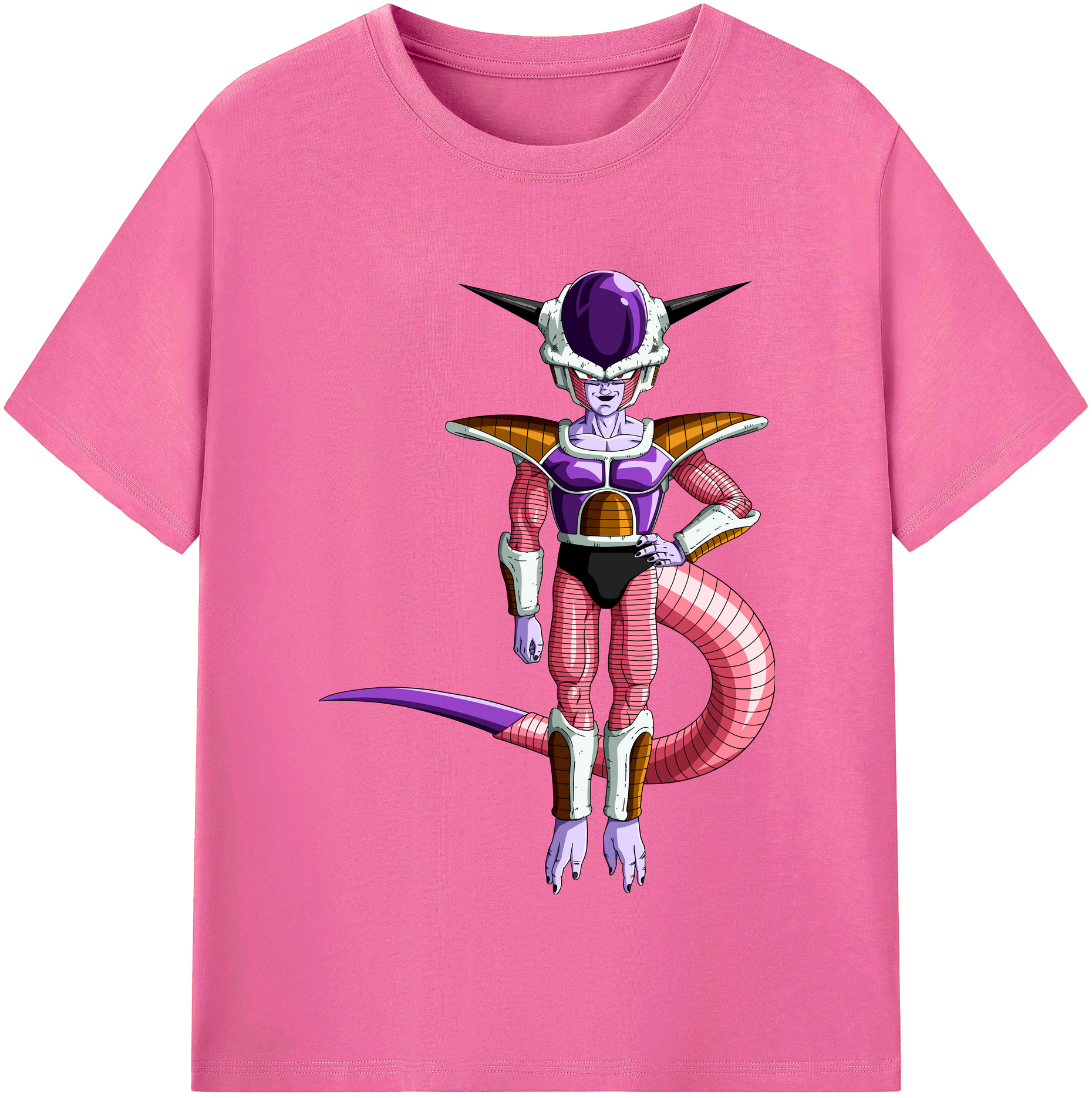 （画像用） ドラゴンボール フリーザ DRAGON BALL Frieza レディースカジュアルプリントTシャツ（綿100％）
